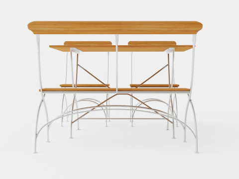 Bryggeri dining set 3D Model