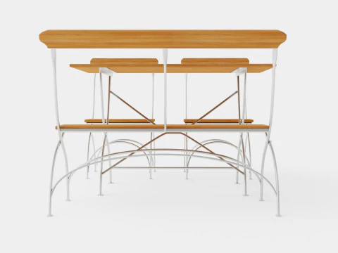 Bryggeri dining set 3D Model