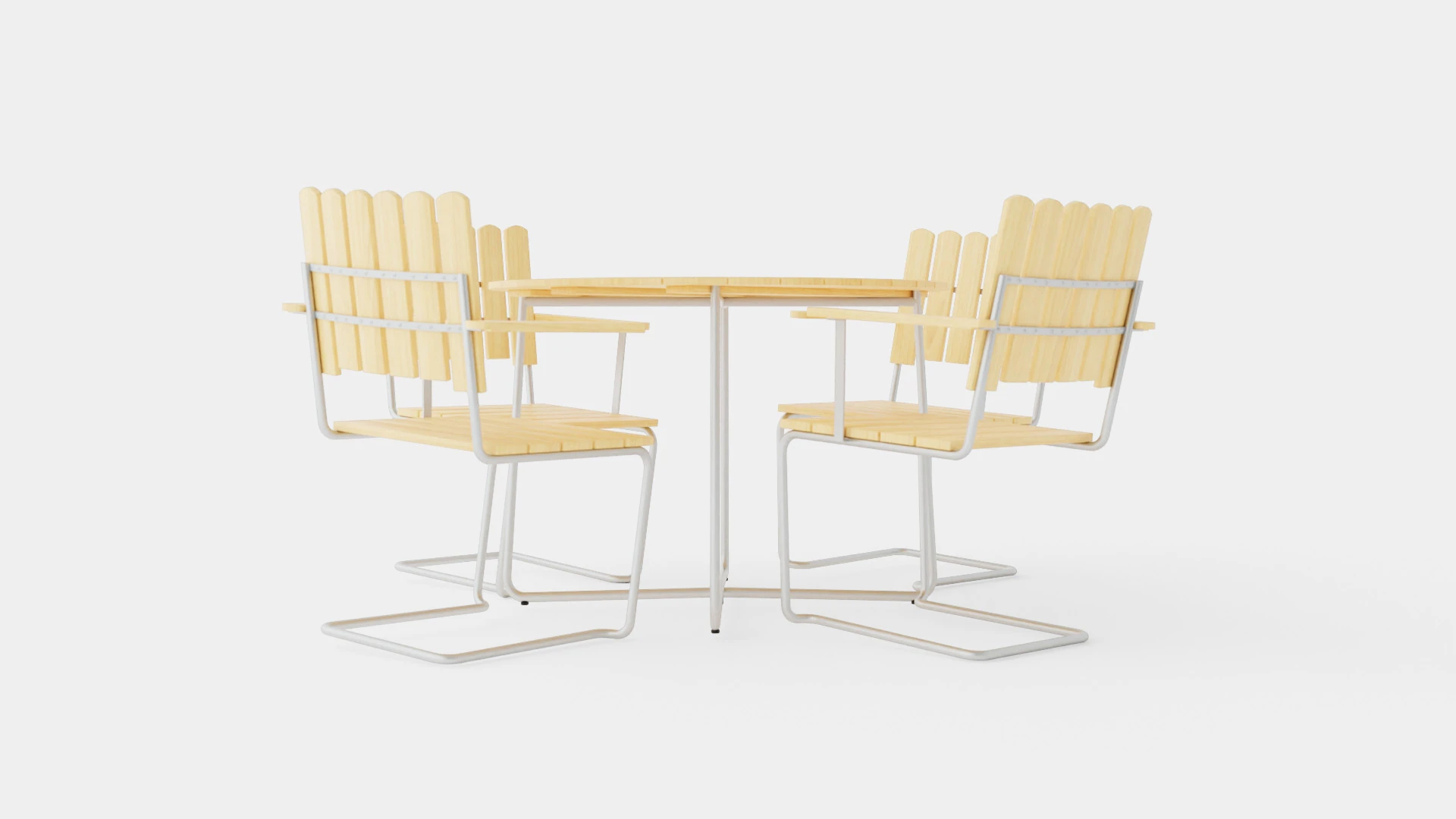 A2 and 9A dining set 3D Model .c4d .max .obj .3ds .fbx .stl .blend