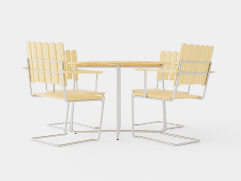 A2 and 9A dining set 3D Model