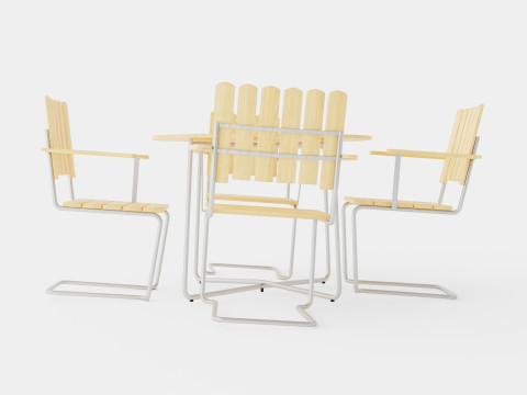 A2 and 9A dining set 3D Model