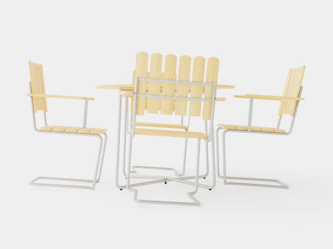 A2 and 9A dining set 3D Model