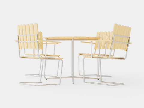 A2 and 9A dining set 3D Model
