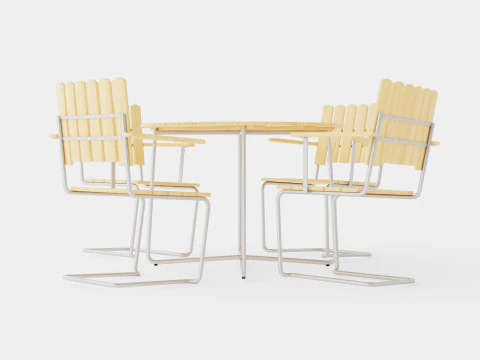 A2 and 9A dining set 3D Model