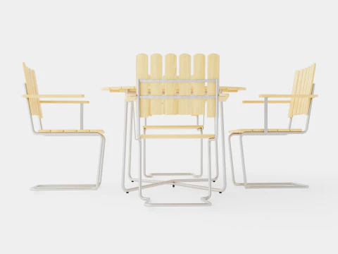A2 and 9A dining set 3D Model