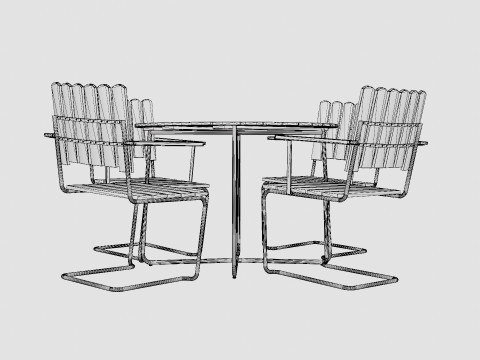 A2 and 9A dining set 3D Model