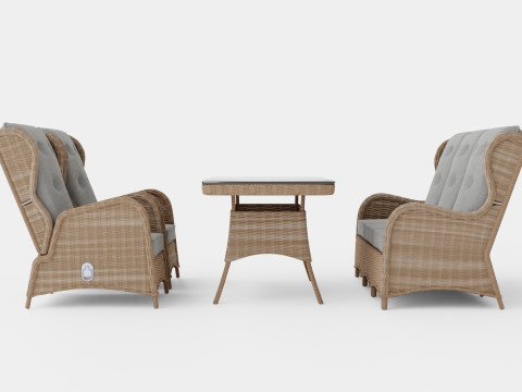 Easton sofa set 3D Model