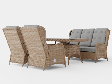 Easton sofa set 3D Model
