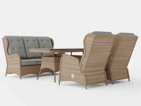 Easton sofa set 3D Model