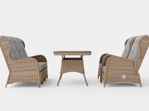 Easton sofa set 3D Model
