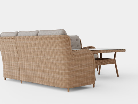 Easton corner sofa set Modelo 3D