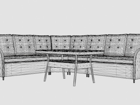 Easton corner sofa set Modelo 3D