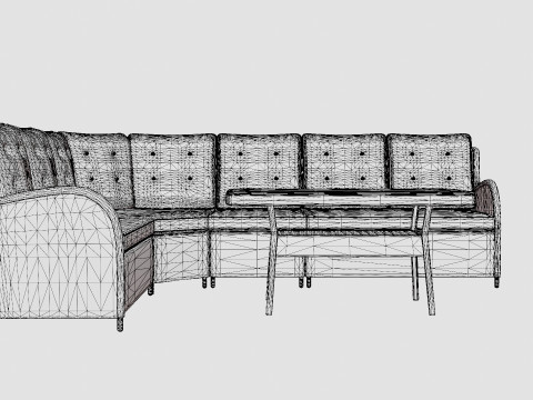Easton corner sofa set Modelo 3D