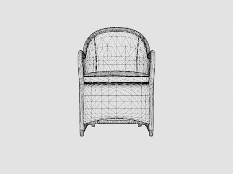 Roma armchair Modèle 3D