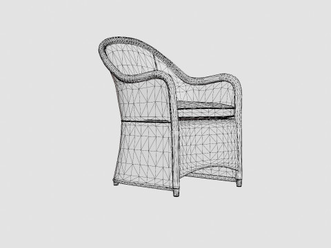 Roma armchair Modèle 3D