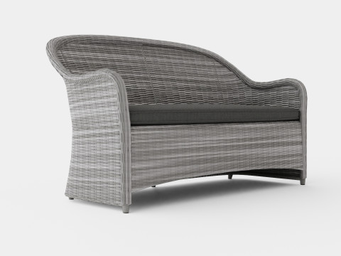 Roma 2-seater sofa 3D Model