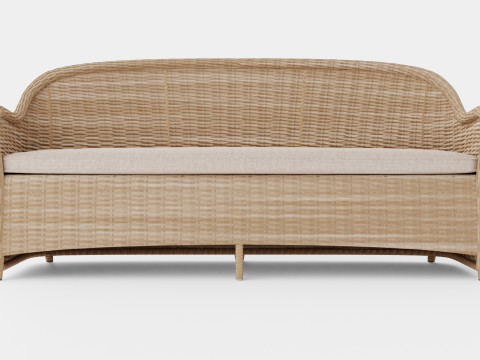 Roma 3-seater sofa 3Dモデル