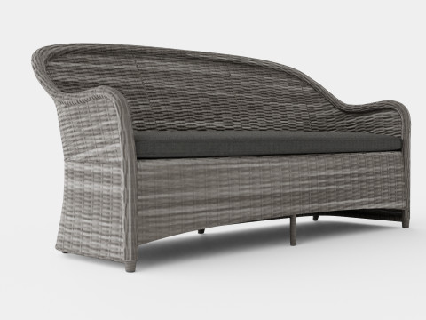 Roma 3-seater sofa 3D Model