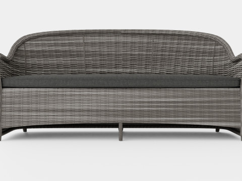 Roma 3-seater sofa 3D Model