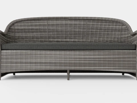 Roma 3-seater sofa 3D Model