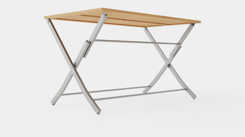 Nice folding table 3D Model .c4d .max .obj .3ds .fbx .stl .blend 