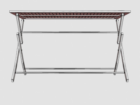 Nice folding table 3D Model