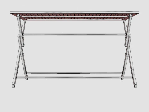 Nice folding table 3D Model