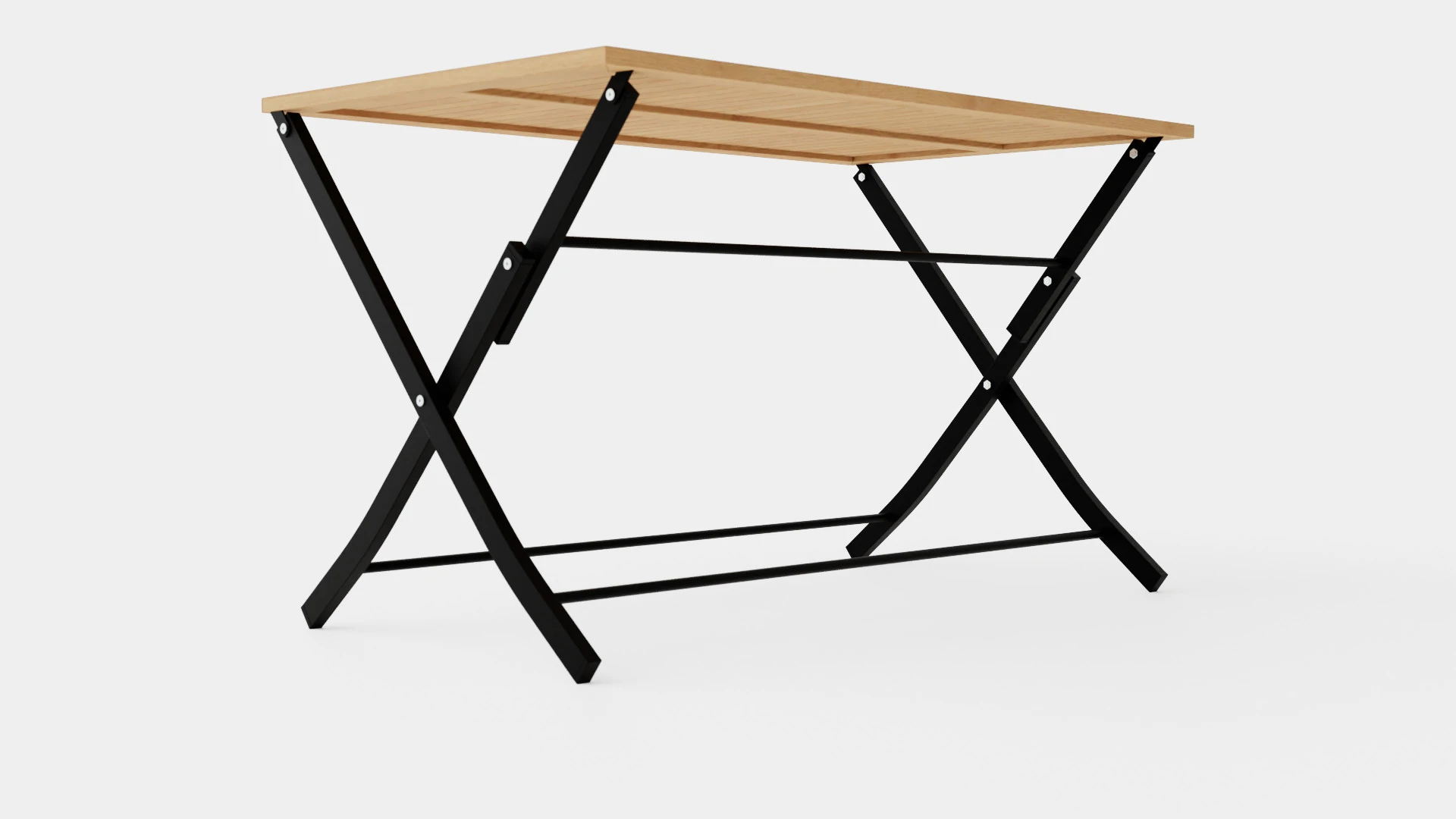 Nice folding table 3D Model .c4d .max .obj .3ds .fbx .stl .blend 