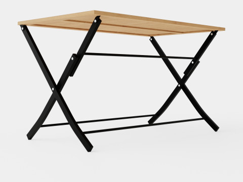 Nice folding table 3D Model