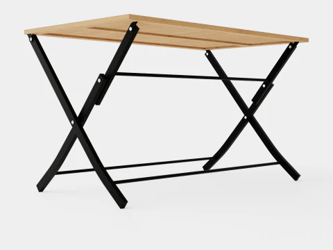 Jolie table pliante Modèle 3D