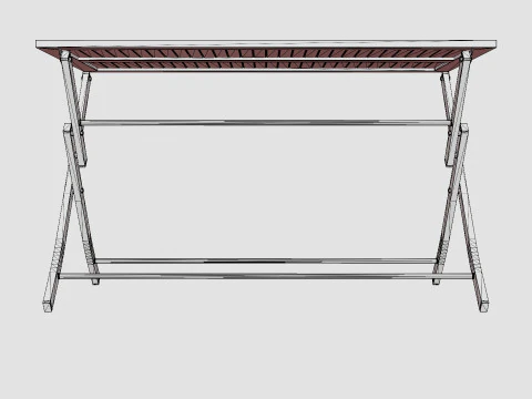Nice folding table 3D Model