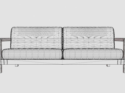 Amesdale 3-seater sofa 3D Model