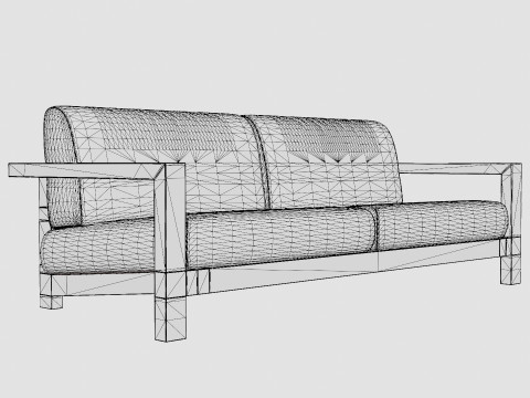 Amesdale 3-seater sofa 3D Model