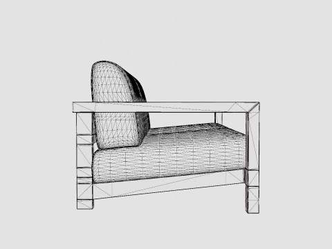Amesdale 3-seater sofa 3D Model
