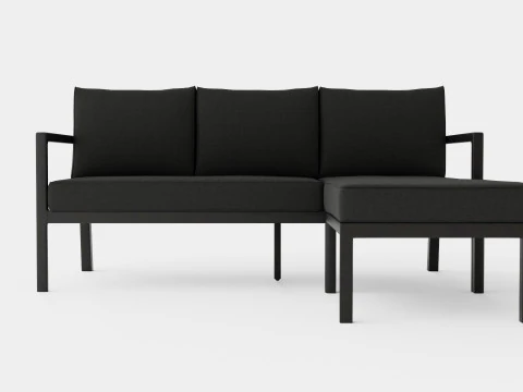 Delia divan set 3D Model