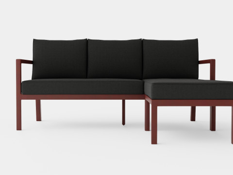 Delia divan set 3D Модель