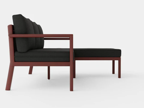Delia divan set 3D Model