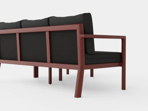 Delia divan set 3D Model
