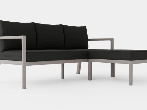 Delia divan set 3D Model