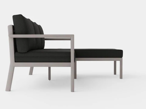 Delia divan set 3D Model