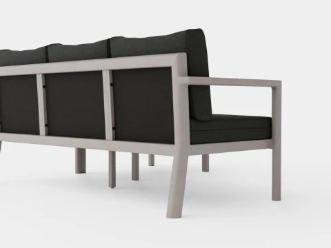 Delia divan set 3D Model