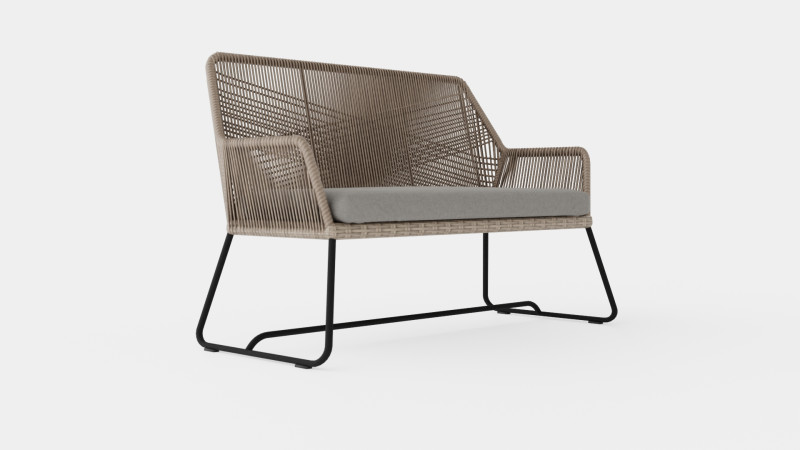 Midway 2-seater sofa 3D Модель .c4d .max .obj .3ds .fbx .stl .blend 