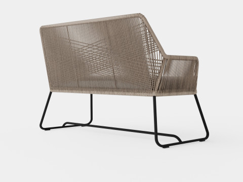 Midway 2-seater sofa 3D Модель