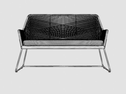 Midway 2-seater sofa 3D Модель