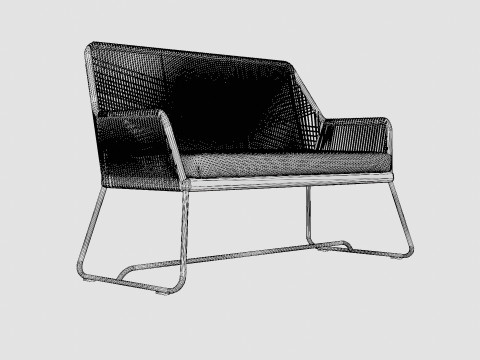Midway 2-seater sofa 3D Модель