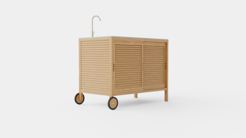 Figalia outdoor kitchen Model 3D .c4d .max .obj .3ds .fbx .stl .blend 