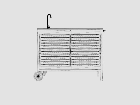 Figalia outdoor kitchen 3D Model