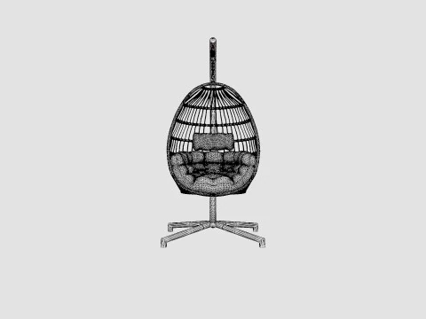Illora hanging swing 3D Model
