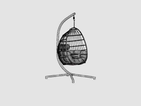 Illora hanging swing 3D 모델