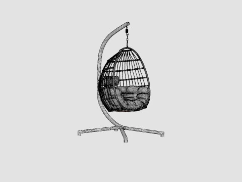 Illora hanging swing 3D Model